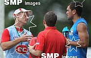 Karmichael Hunt in action during his first official training session for the Gold Coast Football Club at Carrara Stadium.AFL Training , Gold Coast , Queensland ,  Australia . Wednesday 2 June 2010 . Photo: Â© JASON O'BRIEN / SMP IMAGES