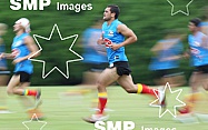 Karmichael Hunt in action during his first official training session for the Gold Coast Football Club at Carrara Stadium.AFL Training , Gold Coast , Queensland ,  Australia . Wednesday 2 June 2010 . Photo: Â© JASON O'BRIEN / SMP IMAGES