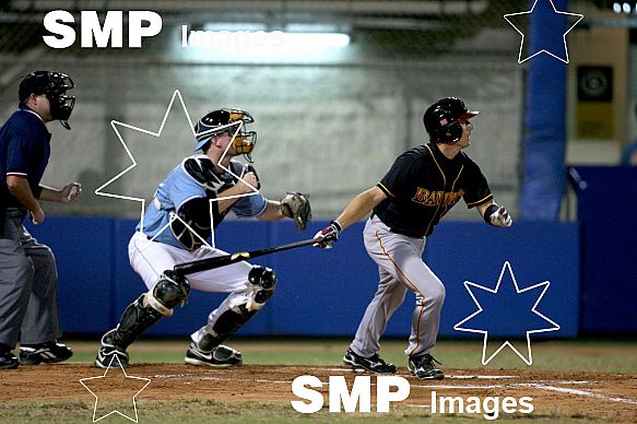 26-11-2010 AUSTRALIAN BASEBALL LEAGUE . SYDNEY BLUE SOX,  V  BRISBANE BANDITS,  VENUE BLACKTOWN OLYMPIC STADIUM .PHOTOGRAPHER NEIL EGERTON SMP IMAGES